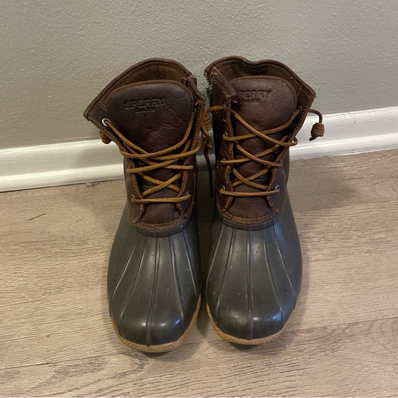 Sperry Brown Saltwater Duck Boots Winter 9 - Picture 4 of 13